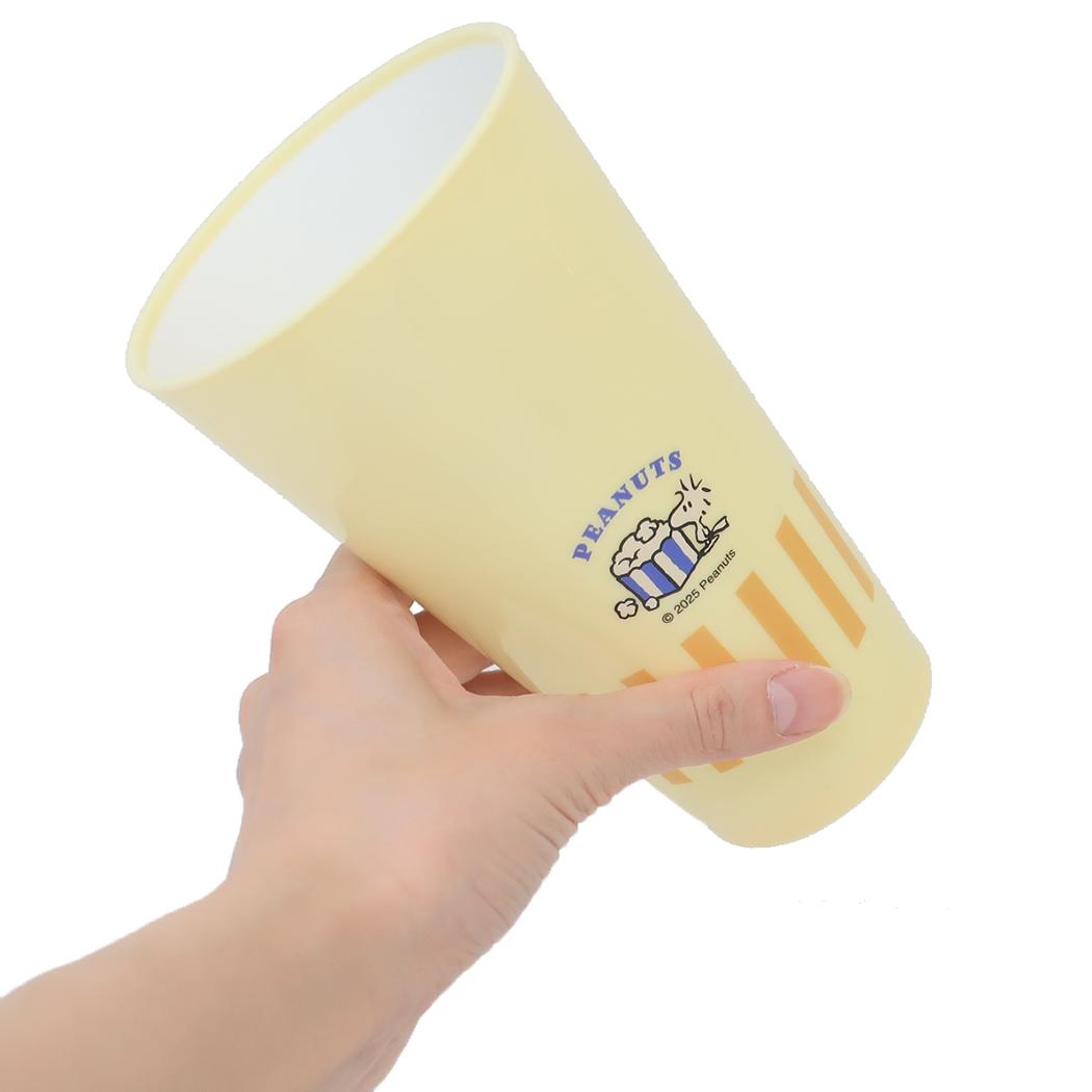 樹脂タンブラー600ml プラコップ スヌーピー YUMMY FUN FUN CHARLIE BROWN ピーナッツ カミオジャパン プラカップ