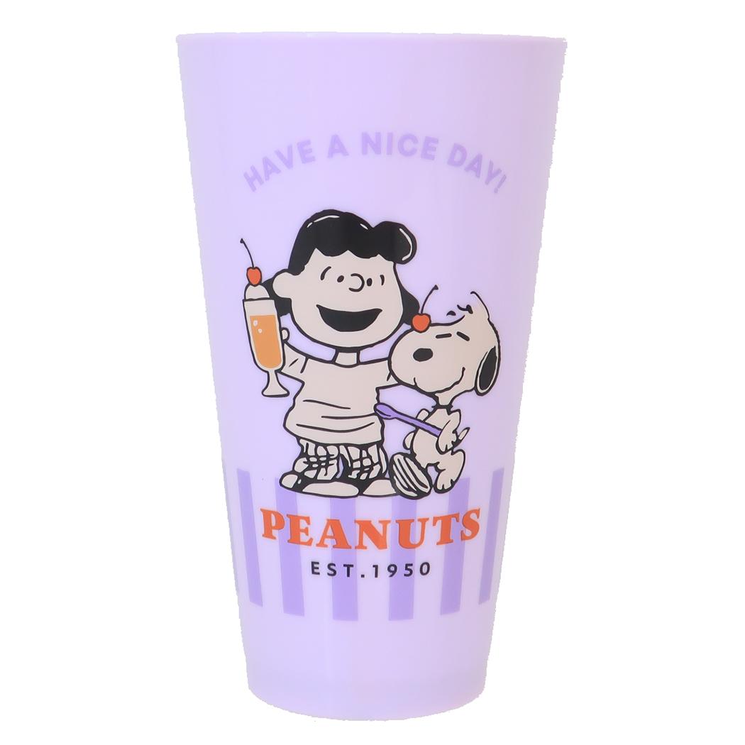 樹脂タンブラー600ml プラコップ スヌーピー YUMMY FUN FUN LUCY ピーナッツ カミオジャパン プラカップ