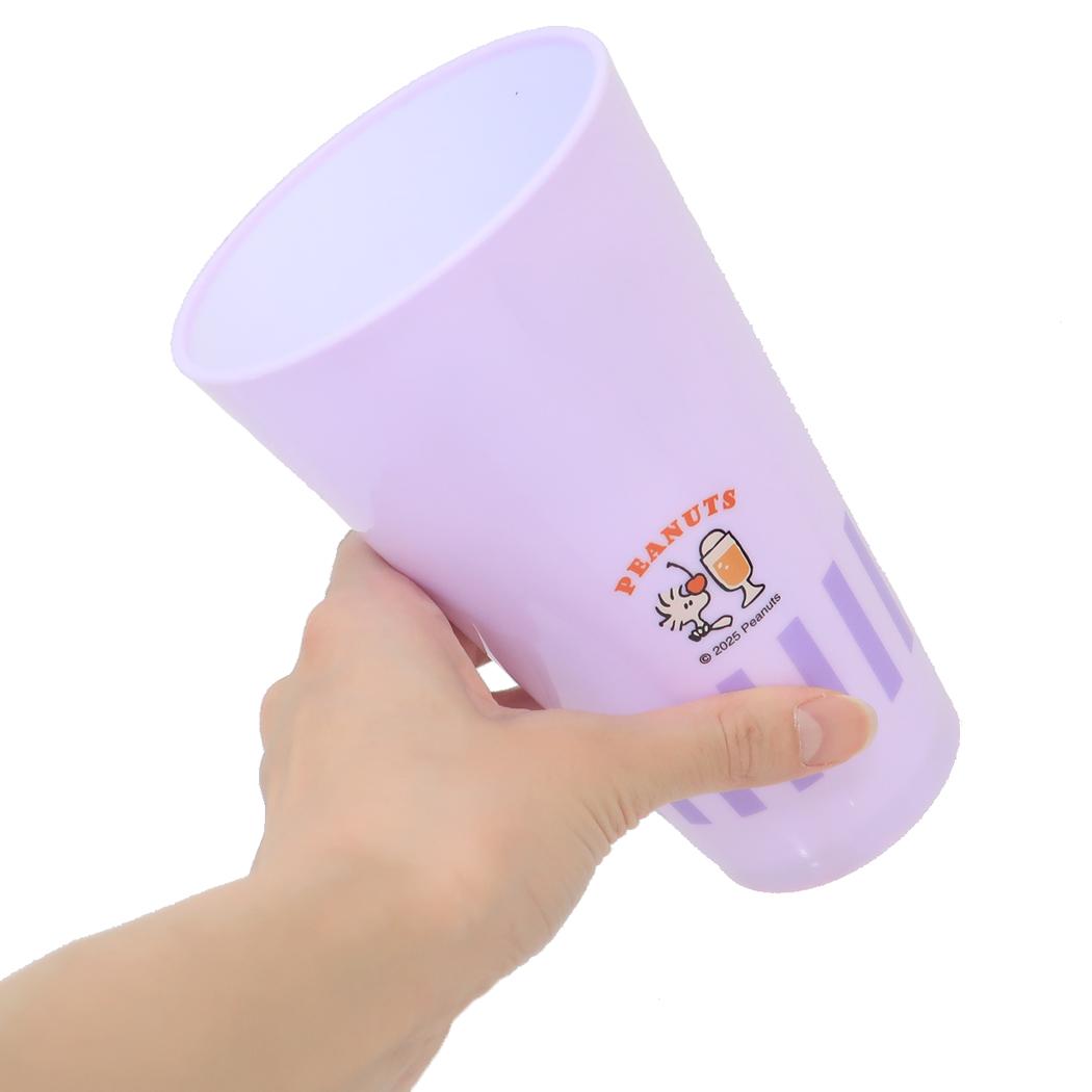 樹脂タンブラー600ml プラコップ スヌーピー YUMMY FUN FUN LUCY ピーナッツ カミオジャパン プラカップ