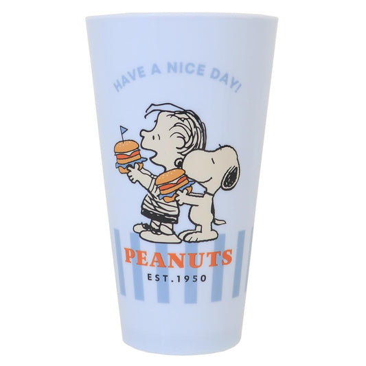 樹脂タンブラー600ml プラコップ スヌーピー YUMMY FUN FUN LINUS ピーナッツ カミオジャパン プラカップ