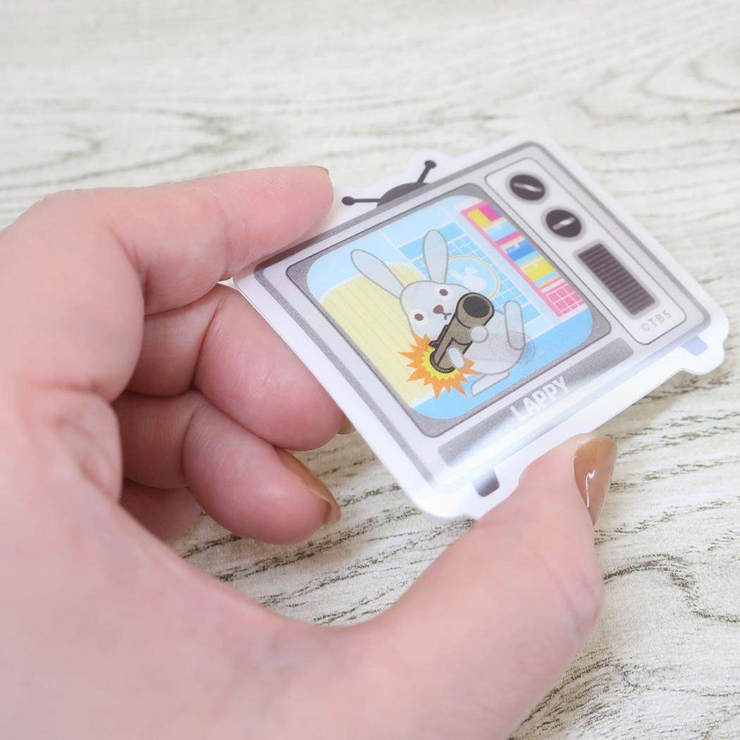 チェンジングデコステッカー ダイカットシール ラッピー グレー カミオジャパン デコシール メール便可