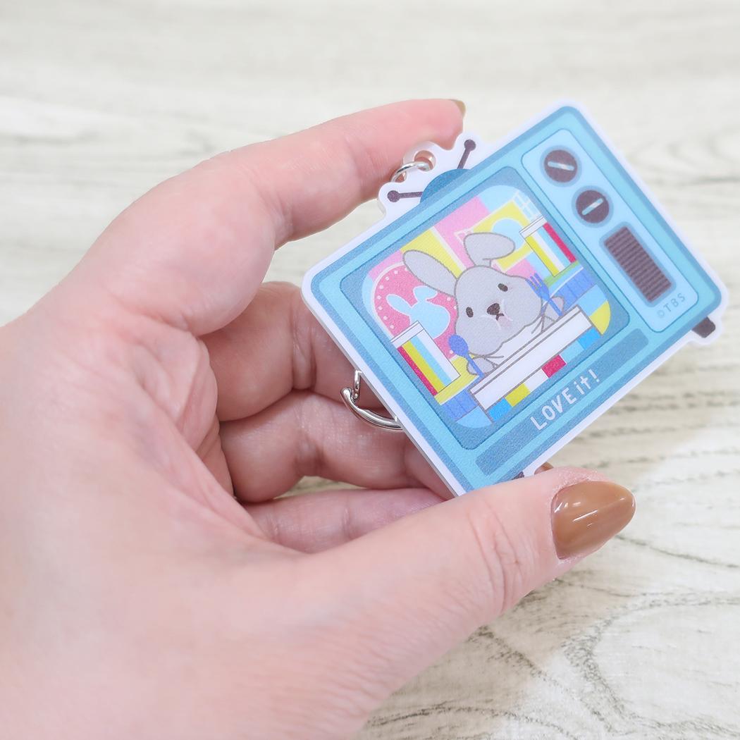 チェンジングキーホルダー キーリング ラッピー ブルー カミオジャパン アクキー メール便可