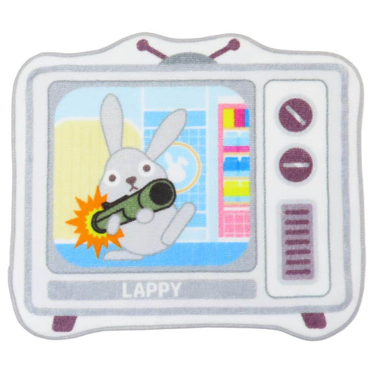 ダイカットハンドタオル ミニタオル ラッピー グレー カミオジャパン プチギフト メール便可
