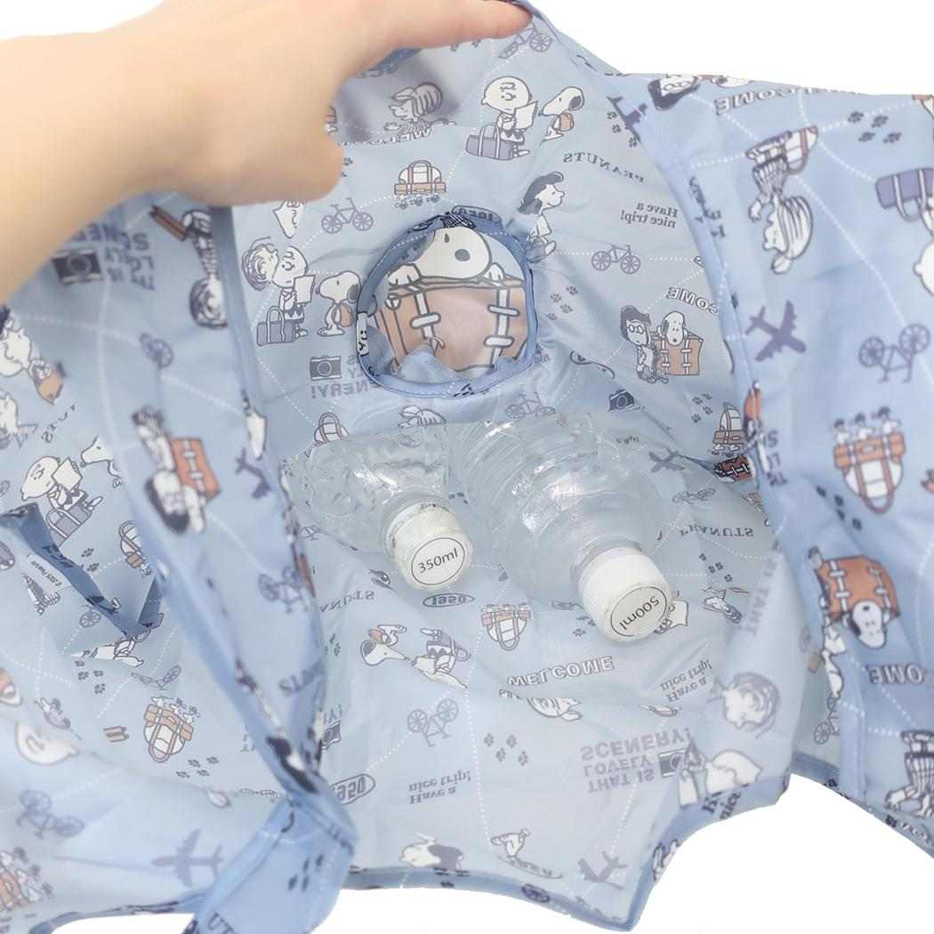 スヌーピーポーチ付きエコバッグ ショッピングバッグ スヌーピー have a nice trip ピーナッツ カミオジャパン お買い物かばん