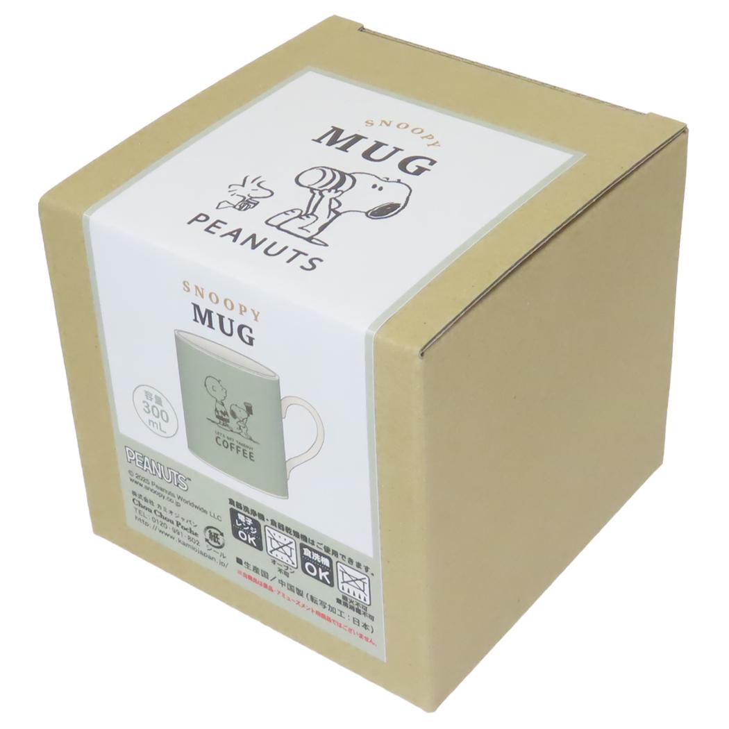 磁器製マグ マグカップ スヌーピー LETS GET TAKEOUT ピーナッツ カミオジャパン プレゼント