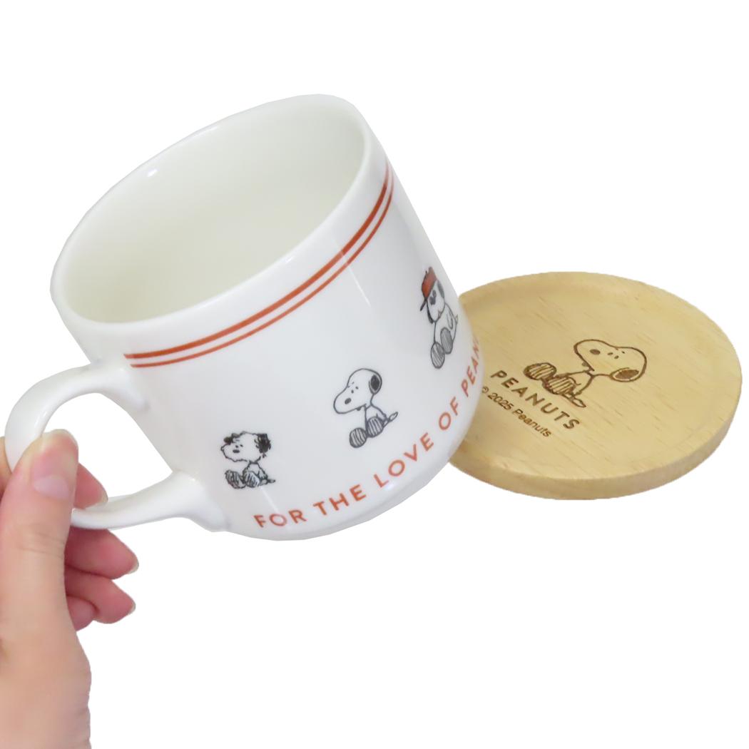 ギフトマグセット370ML マグカップ スヌーピー beagle brothers ピーナッツ カミオジャパン コースター