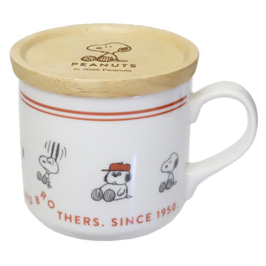 ギフトマグセット370ML マグカップ スヌーピー beagle brothers ピーナッツ カミオジャパン コースター