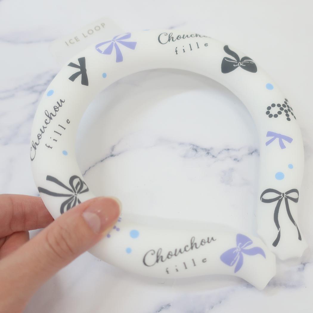 アイスループ ICE LOOP 夏用クールネック chouchou fille Sサイズ カミオジャパン 熱中症対策 冷却 ネッククーラー 子ども かわいい メール便可