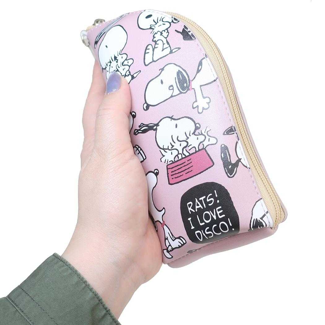 カラビナ付きメガネケース 眼鏡ケース スヌーピー 日常 ピーナッツ カミオジャパン プレゼント