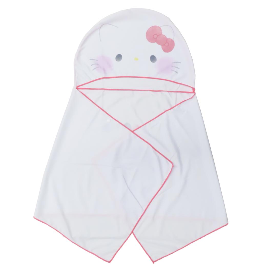 サンリオxもちぱん 夏用ひんやりロングタオル フードクールタオル ハローキティ サンリオ カミオジャパン 熱中症対策 キャラクター グッズ メール便可 シネマコレクション