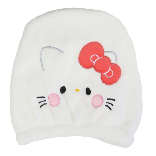 キャップタオル ヘアドライタオル帽子 サンリオxもちぱん ハローキティ サンリオ カミオジャパン お風呂上り 海プール用品 メール便可