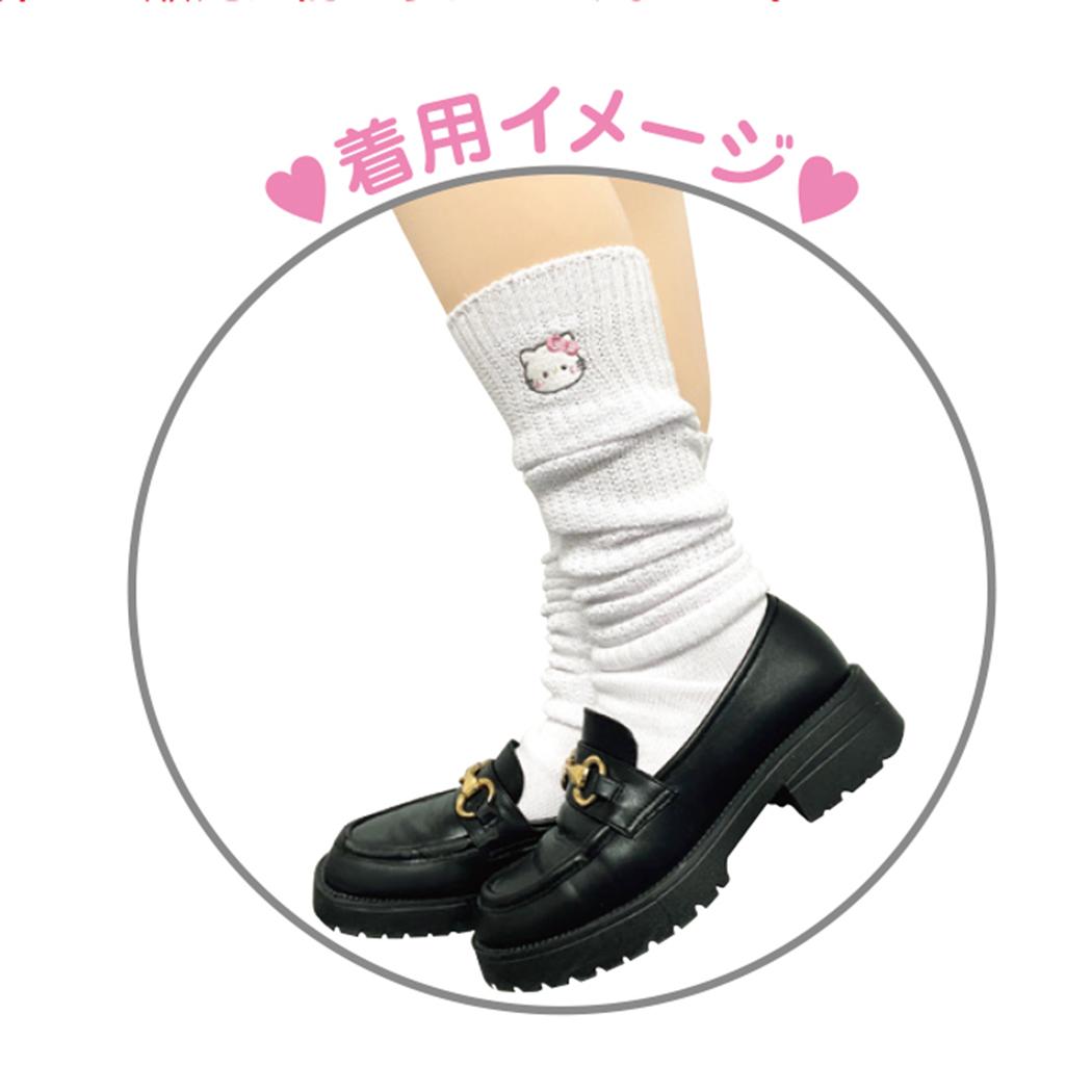 ルーズソックス 女性用靴下 サンリオxもちもちぱんだ シナモロール サンリオ カミオジャパン レディース かわいい メール便可