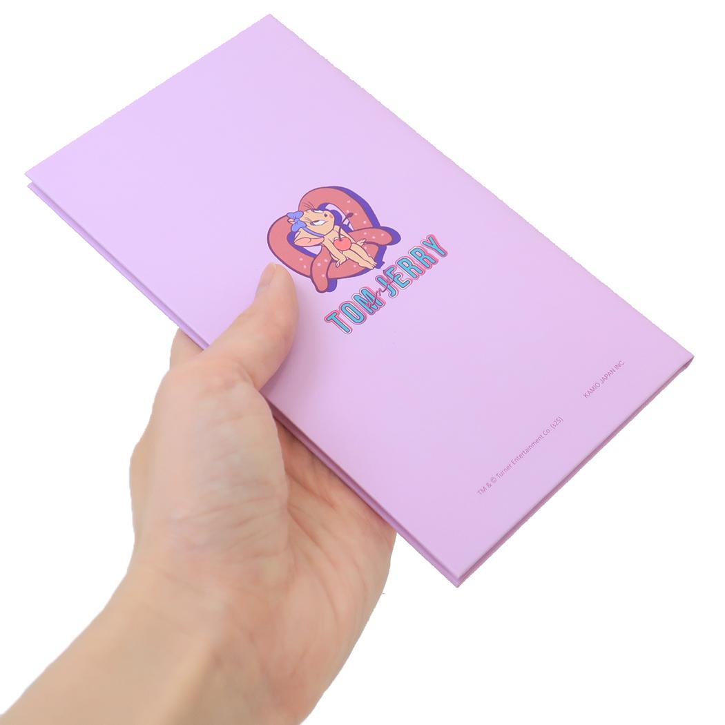 手帳ノート ノート トム＆ジェリー COLORFUL SWEETS パープル ワーナーブラザース カミオジャパン ミニノート メール便可