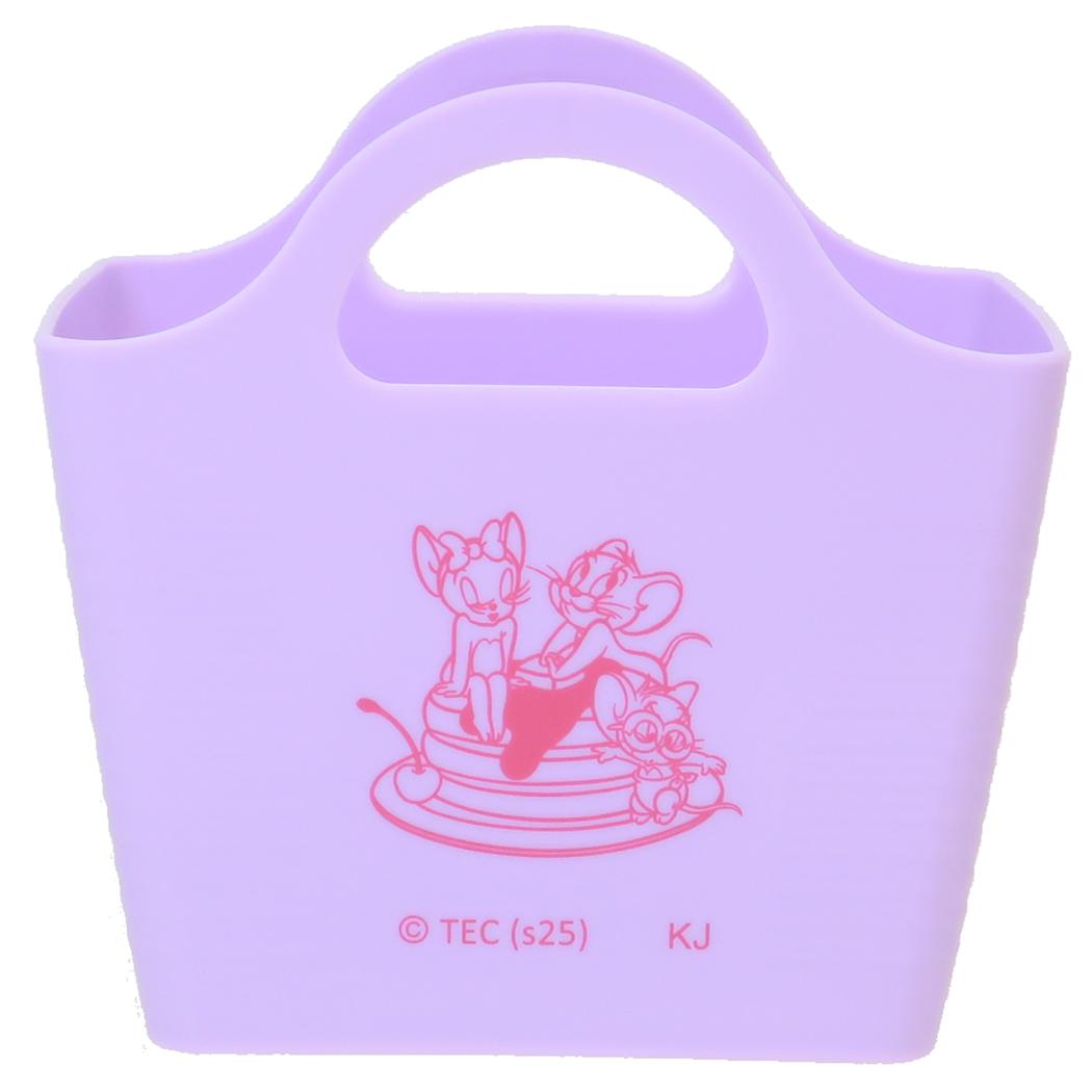 ミニバスケット 卓上収納 トム＆ジェリー COLORFUL SWEETS パープル ワーナーブラザース カミオジャパン 小物入れ