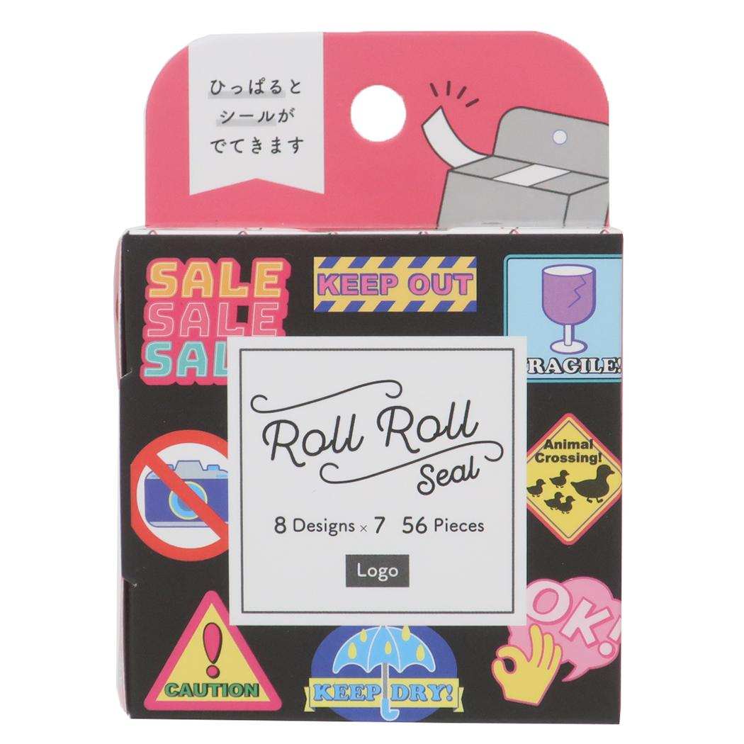 ロールシール ROLLROLL SEAL LOGO カミオジャパン デコシール かわいい グッズ メール便可 シネマコレクション