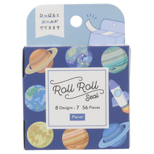 ROLLROLL SEAL ロールシール PLANET カミオジャパン デコシール かわいい メール便可