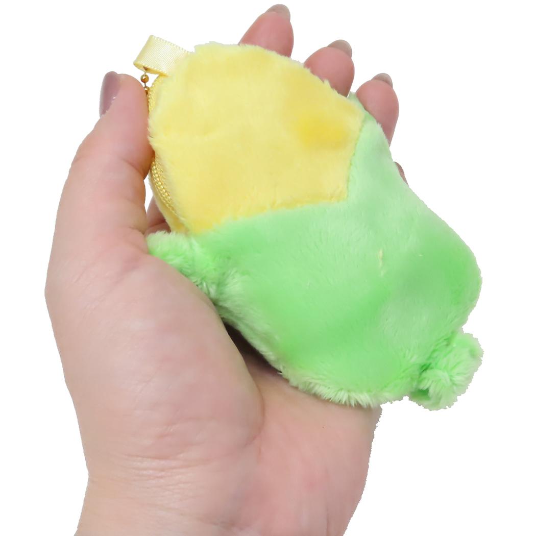 ふわぽ キーホルダー ジューシーなおやさい とうもろこし カミオジャパン 小物入れ かわいい メール便可