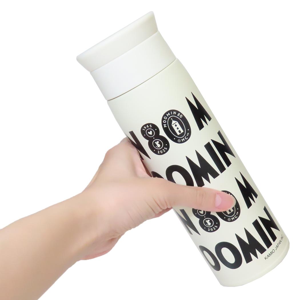 ステンレスボトル 500ml 保温保冷水筒 ムーミン 80th LOGO 北欧 カミオジャパン プレゼント