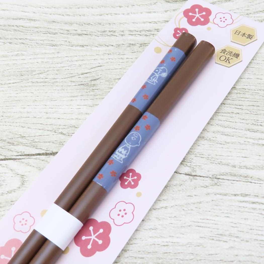 天然木箸 おはし スヌーピー 桜 ピーナッツ カミオジャパン 日本製 食洗器対応 メール便可