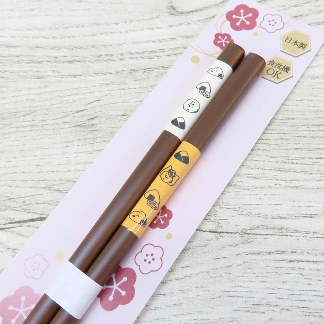 天然木箸 おはし スヌーピー おにぎりとスヌーピー ピーナッツ カミオジャパン 日本製 食洗器対応 メール便可