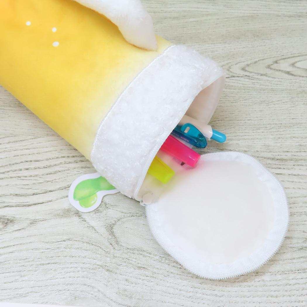 ぬいぐるみペンポーチ ペンケース 大人の図鑑 ビール カミオジャパン 筆箱 新学期準備文具 おもしろ雑貨