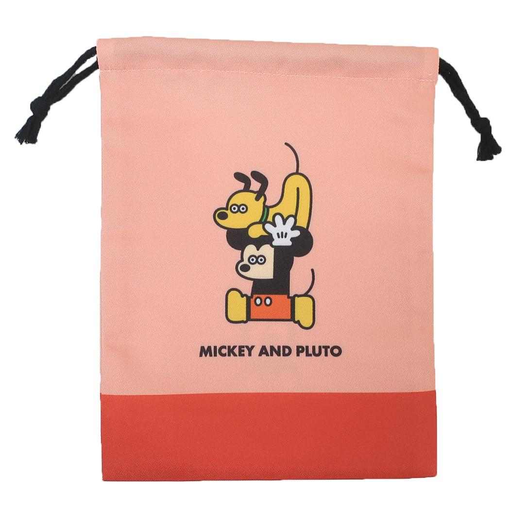巾着 きんちゃくポーチ ディズニーx松本セイジ ミッキーマウス ディズニー カミオジャパン 小物入れ メール便可