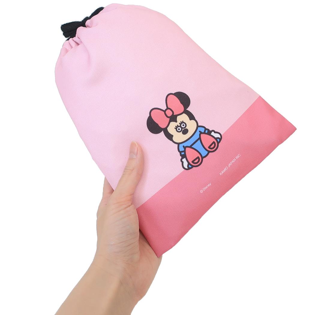巾着 きんちゃくポーチ ディズニーx松本セイジ ミニーマウス ディズニー カミオジャパン 小物入れ メール便可