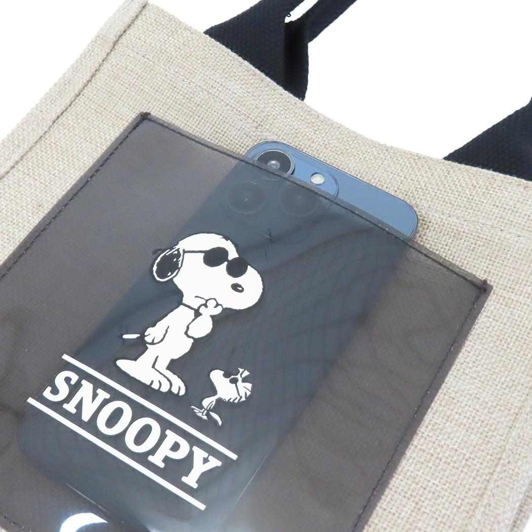 ジュート風ミニトート ランチバッグ スヌーピー THESE DAYS ピーナッツ カミオジャパン お弁当かばん