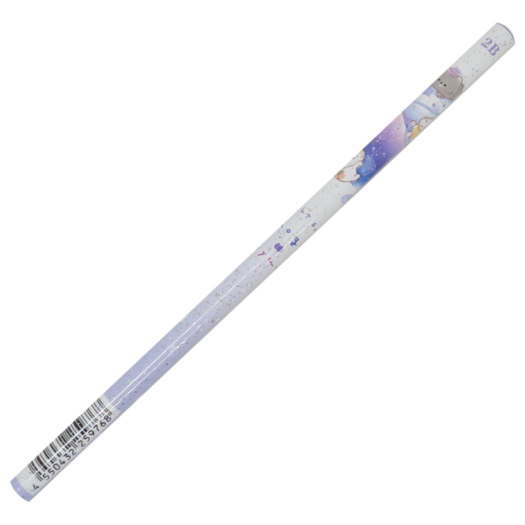 ラメ入りえんぴつ2B 鉛筆 もぐにゃん ナイトソーダ カミオジャパン 新学期準備文具 筆記用具 メール便可