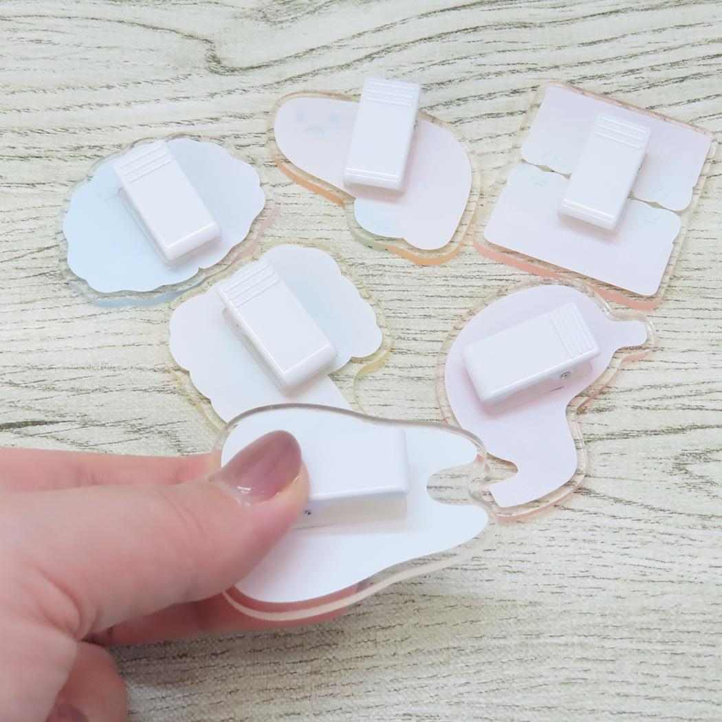 ダイカットアクリルクリップ クリップ ぞうき 腸 カミオジャパン 事務用品 メール便可