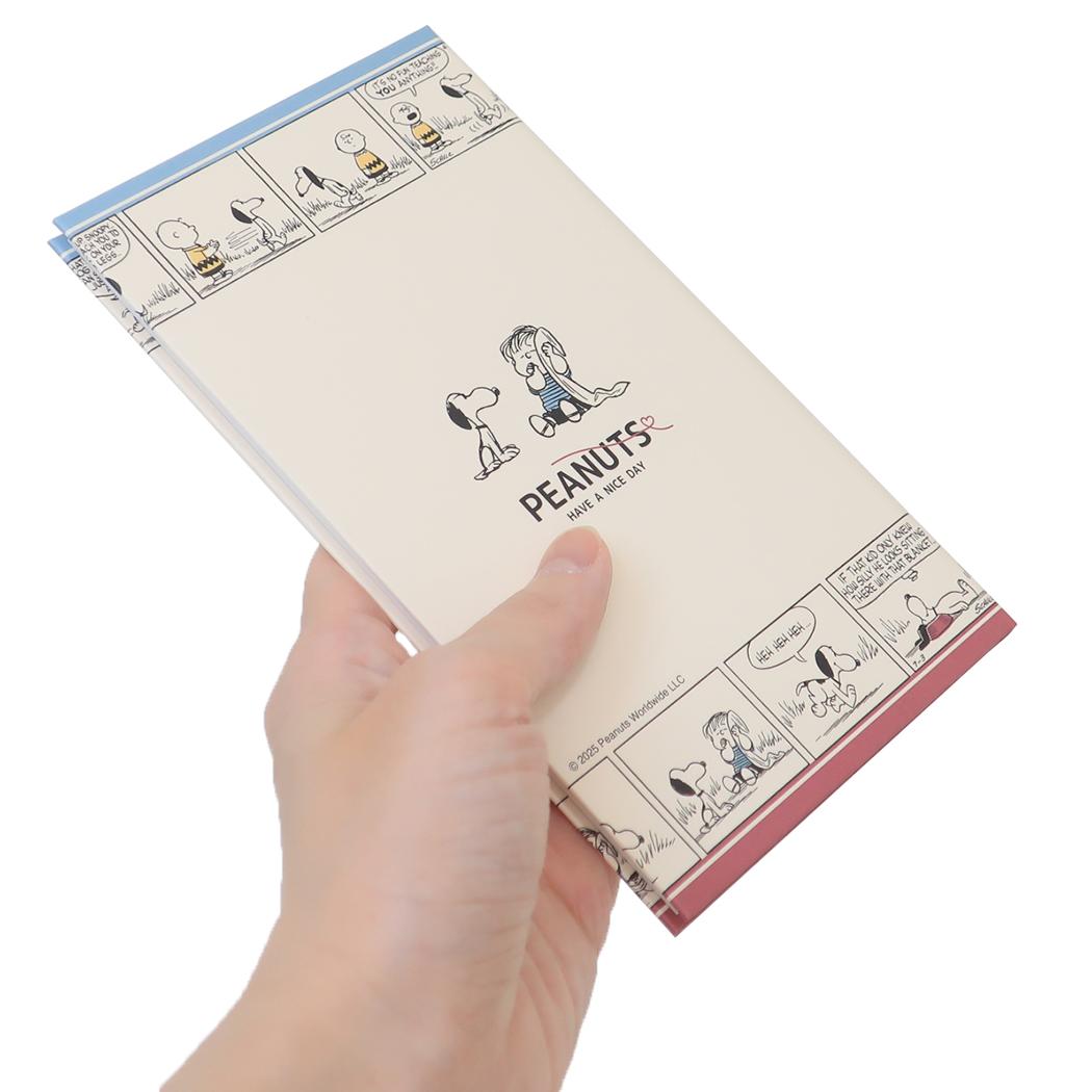 手帳ノート ノート スヌーピー HAVE A NICE DAY ピーナッツ カミオジャパン 新学期準備文具 ドット罫線 メール便可