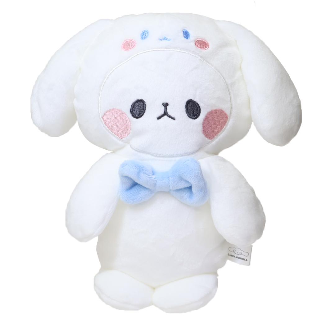 ふわもこペンポーチ ペンケース サンリオキャラクターズxもちもちぱんだ シナモロール カミオジャパン 筆箱 新学期準備文具 ぬいぐるみペンポーチ