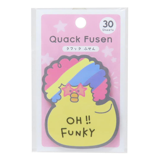 クワックふせん Quack Fusen 付箋 平成アフロ カミオジャパン 事務用品 かわいい メール便可
