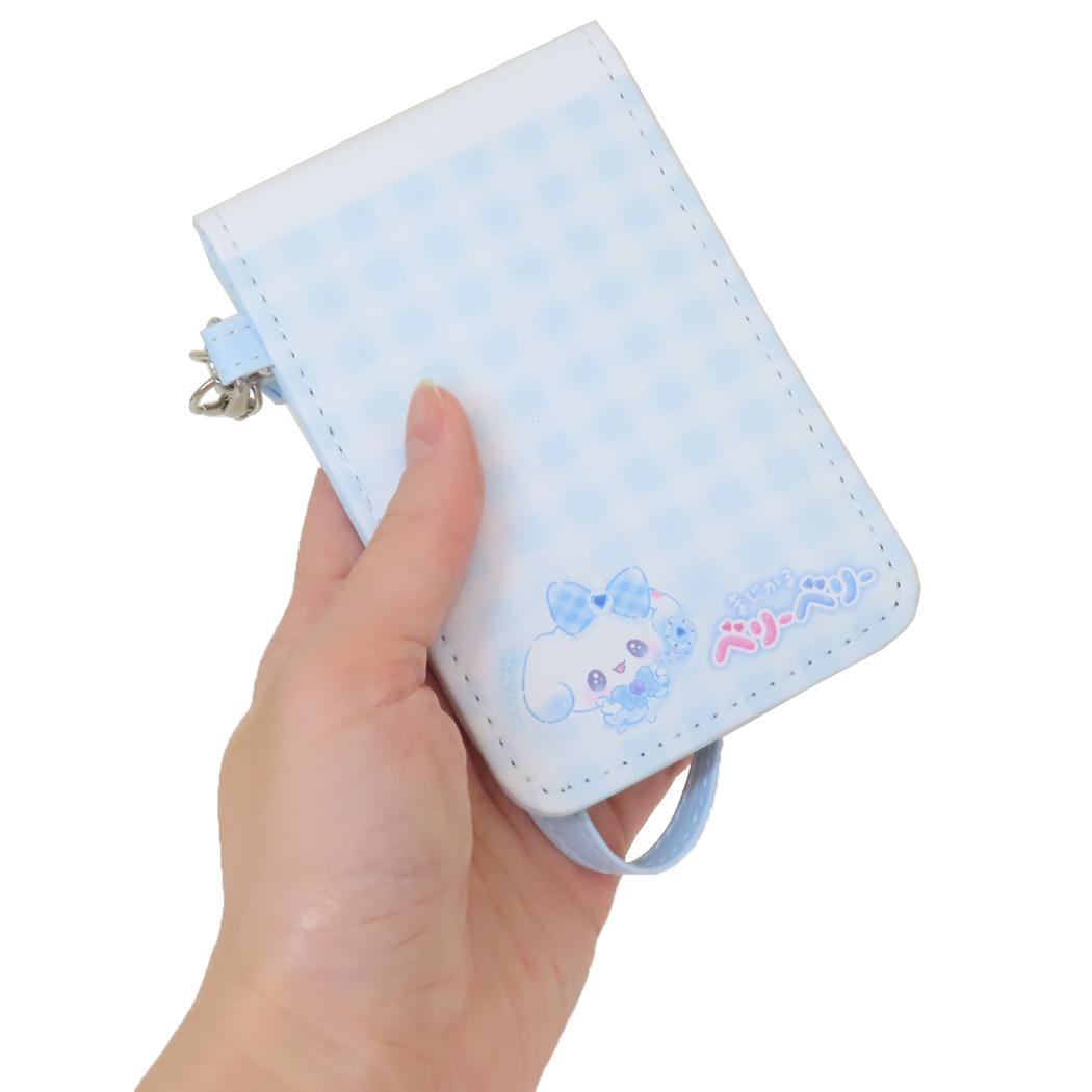 リール付き2つ折りパスケース 定期入れ まじかるベリーベリー ぶるべりー カミオジャパン ICカードケース かわいい メール便可