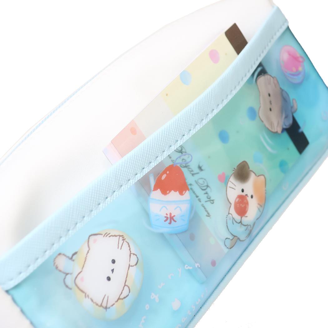 シークレットお守り付きBOXペンケース ペンポーチ もぐにゃん ヨーヨーすくい カミオジャパン 筆箱 新学期準備文具 大容量 かわいい