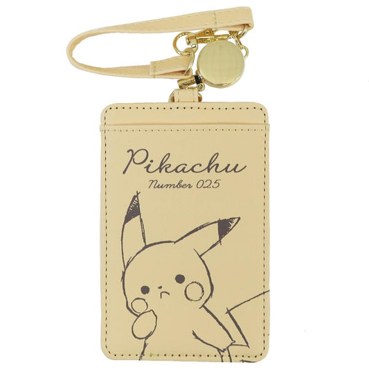 ポケットモンスター 定期入れ リール付きシングルパスケース Basic ピカチュウ ポケモン カミオジャパン ICカードケース キャラクター グッズ メール便可 シネマコレクション