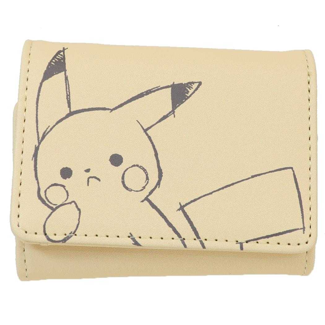 ポケットモンスター ミニウォレット 三つ折りミニ財布 Basic ピカチュウ ポケモン カミオジャパン コンパクト財布 キャラクター グッズ シネマコレクション