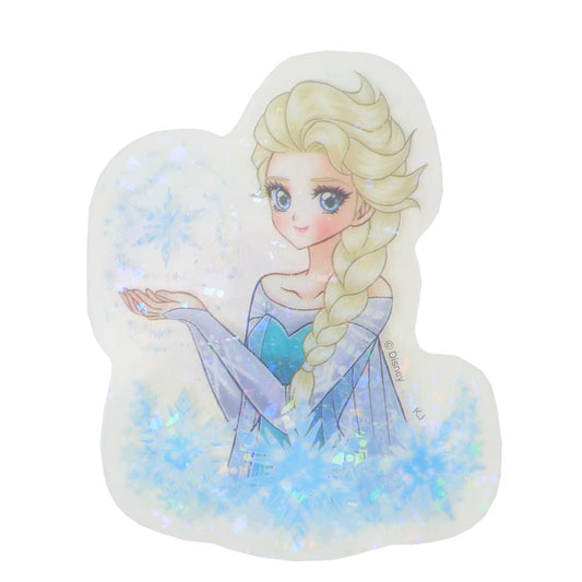 ホロラミクリアシール ダイカットシール アナと雪の女王x中川翔子 エルサ ディズニー カミオジャパン デコレーション メール便可