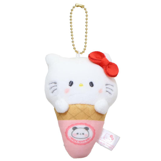 マスコットキーホルダー マスコット サンリオキャラクターズxもちもちぱんだ ハローキティ アイス サンリオ カミオジャパン ミニぬいぐるみ