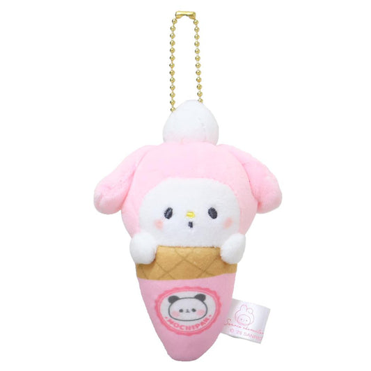 マスコットキーホルダー マスコット サンリオキャラクターズxもちもちぱんだ マイメロディ アイス サンリオ カミオジャパン ミニぬいぐるみ