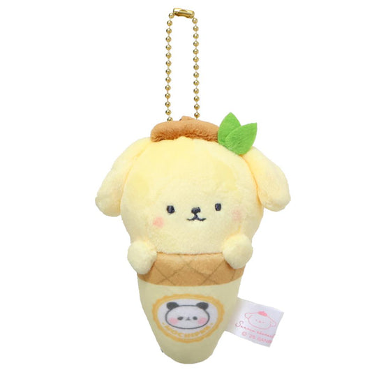 マスコットキーホルダー マスコット サンリオキャラクターズxもちもちぱんだ ポムポムプリン アイス サンリオ カミオジャパン ミニぬいぐるみ