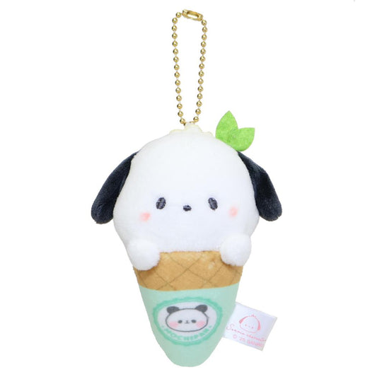 マスコットキーホルダー マスコット サンリオキャラクターズxもちもちぱんだ ポチャッコ アイス サンリオ カミオジャパン ミニぬいぐるみ