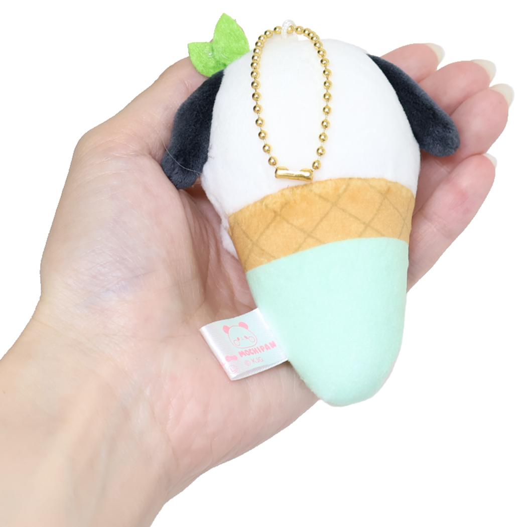 マスコットキーホルダー マスコット サンリオキャラクターズxもちもちぱんだ ポチャッコ アイス サンリオ カミオジャパン ミニぬいぐるみ