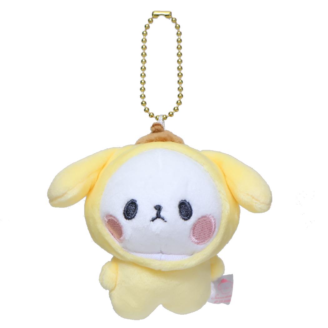 マスコットキーホルダー マスコット サンリオキャラクターズxもちもちぱんだ ポムポムプリン サンリオ カミオジャパン ミニぬいぐるみ