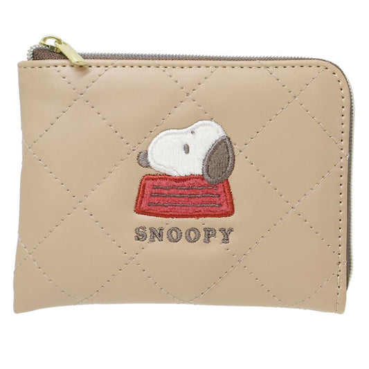 L字カードケース カードポーチ スヌーピー USUAL SNOOPY ピーナッツ カミオジャパン ミニ財布 メール便可