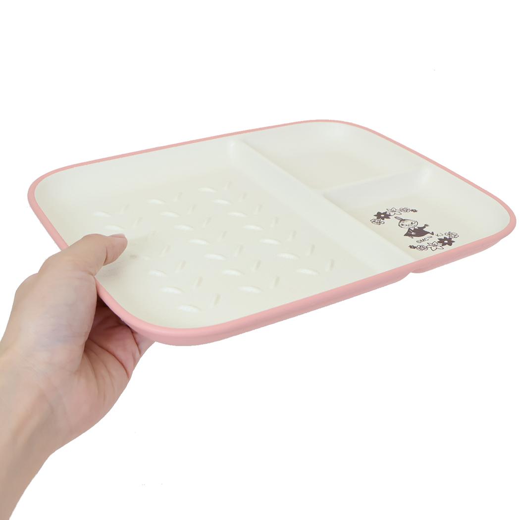 トーストプレート 中皿 ムーミン リトルミイとお花 北欧 カミオジャパン 電子レンジ対応 割れにくい食器