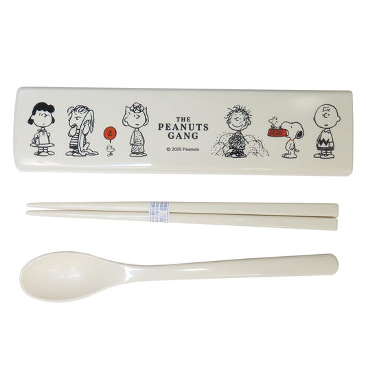 おはし＆スプーンのツインセット コンビセット スヌーピー ピーナッツ ギャング ピーナッツ カミオジャパン 新学期準備 メール便可