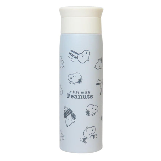 ステンレスボトル 500ml 保温保冷水筒 スヌーピー A LIFE WITH PEANUTS ピーナッツ カミオジャパン まほうびん