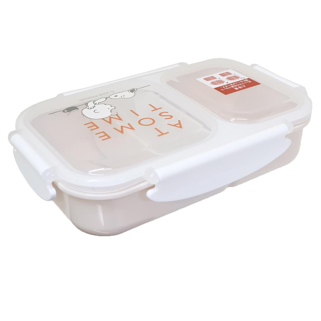 スヌーピー お弁当箱 汁漏れしにくいスリムランチボックス サムタイム ピーナッツ カミオジャパン 1段 500ml パッキン一体型 キャラクター グッズ シネマコレクション