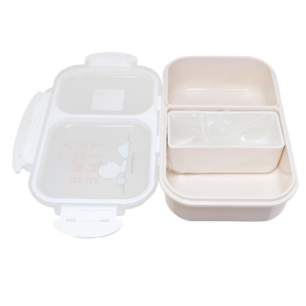 スヌーピー お弁当箱 汁漏れしにくいスリムランチボックス サムタイム ピーナッツ カミオジャパン 1段 500ml パッキン一体型 キャラクター グッズ シネマコレクション